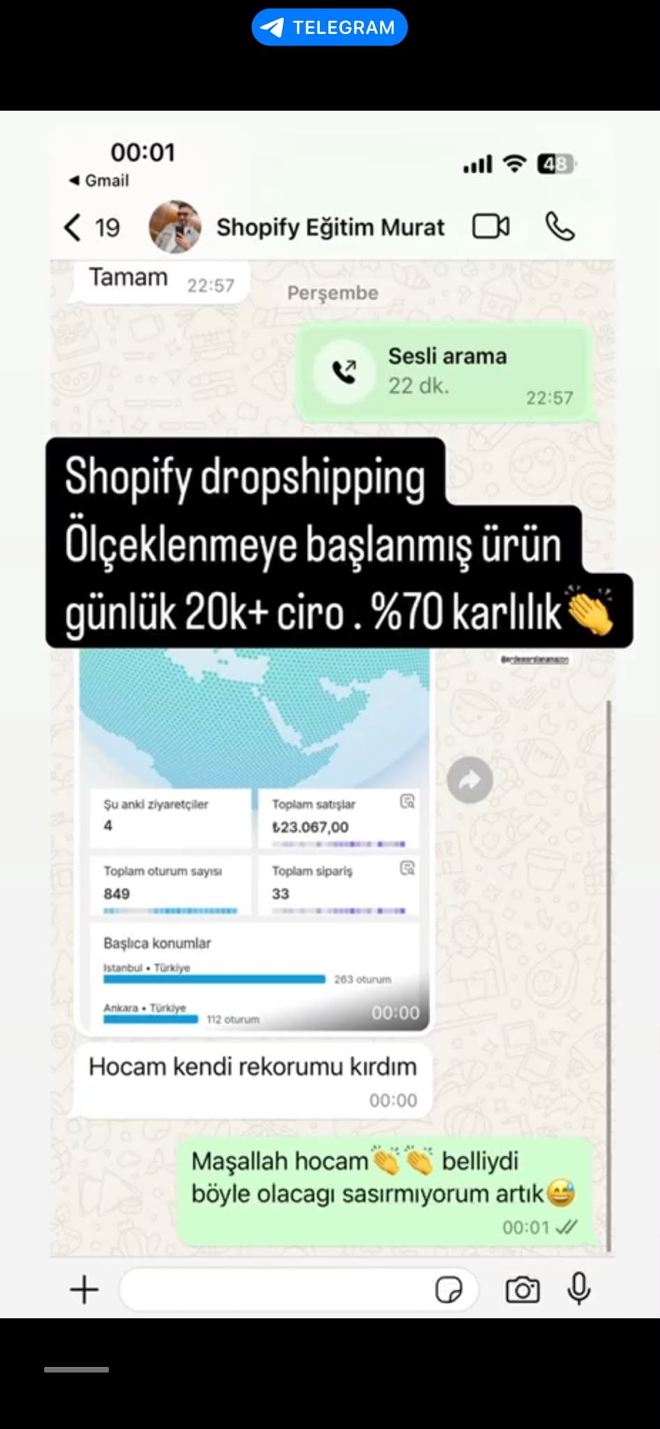Öğrenci Murat'ın kendi rekorunu kırdığı gün attığı mesaj